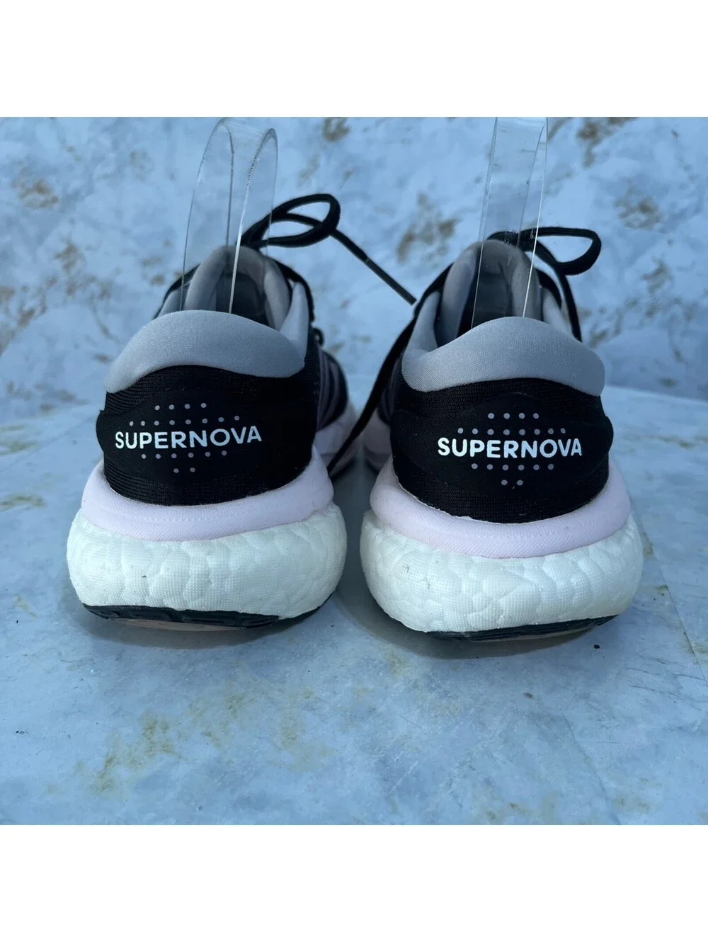 Adidas Supernova 2 Women's Size 6.5 Running Shoes Black Purple Athletic Sneakers